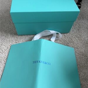 Tiffany & Co. Turquoise Box and Bag Set